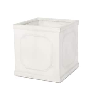 Greg 17.75 in. W x 18.5 in. H Antique White Lightweight Concrete Outdoor Large Planter