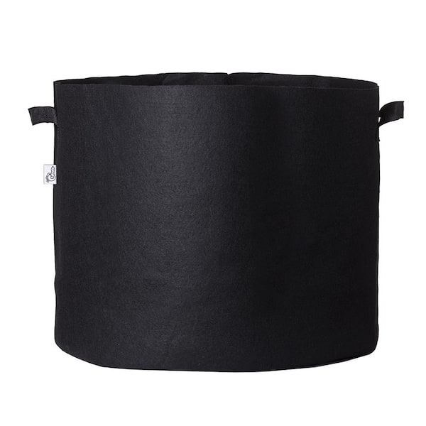 Hydro Crunch 33 in. x 41 in. 150 Gal. Breathable Fabric Pot Bag with Handles Black Felt Grow Pot