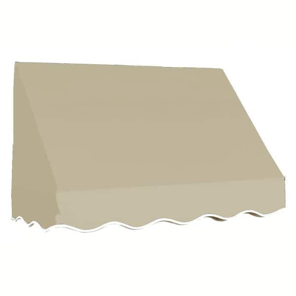 AWNTECH 3.38 ft. Wide San Francisco Window/Entry Fixed Awning (24 in. H x 48 in. D) Tan