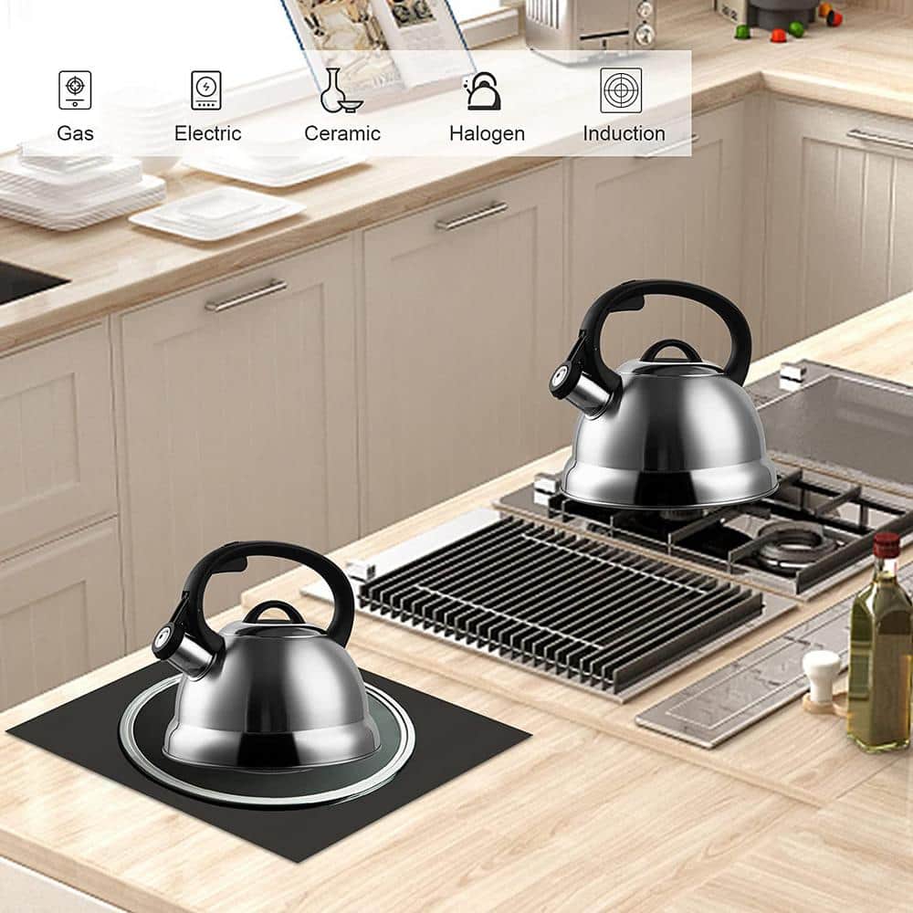 2.3 Quarts Stainless Steel Whistling Stovetop Tea Kettle