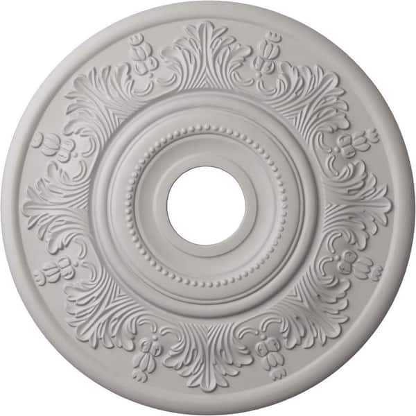 1-1/2 in. x 20 in. x 20 in. Polyurethane Vienna Ceiling Medallion, Ultra Pure White