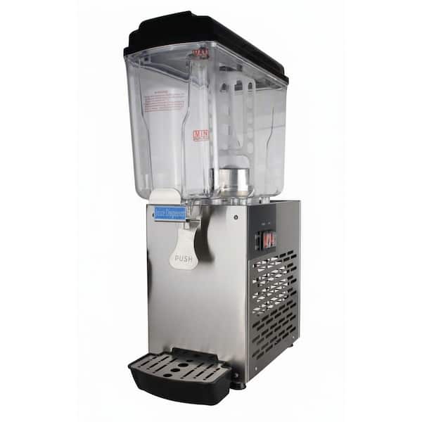 4.8 gal. Stainless Steel Commercial Cold Beverage Dispenser, 1-Tank Fast Cooling Iced Tea Drink Machine