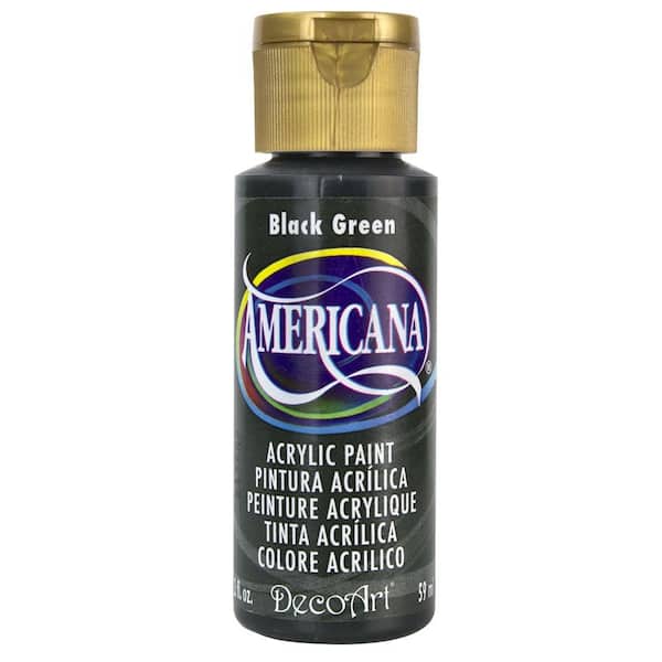 DecoArt Americana 2 oz. Black Green Acrylic Paint