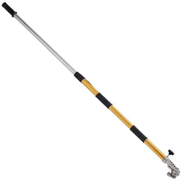 Flat Box Handle, Adjustable Anodized Aluminum Extension Tool, 5-Section Non-Slip Grip, 64 in. Garden Trowel