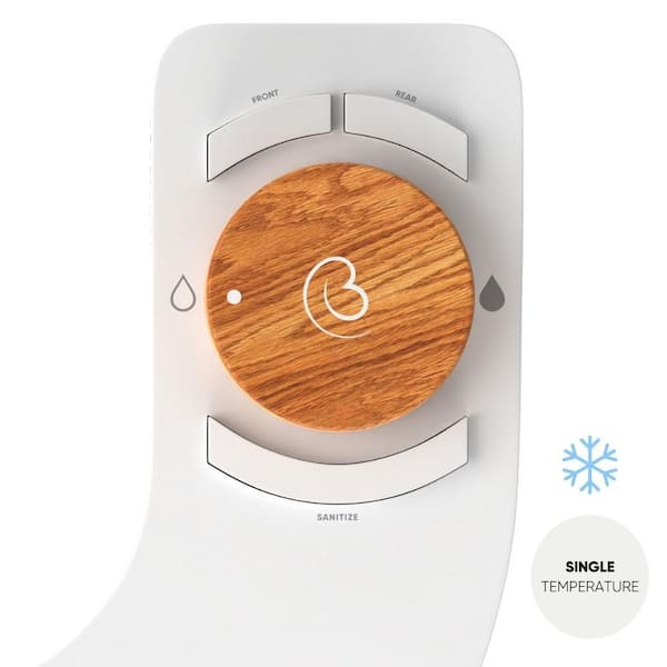 Boss Bidet Revolution Single Temperature Non- Electric Toilet Bidet Attachment Water Sprayer Dual Nozzle in Bali Bamboo