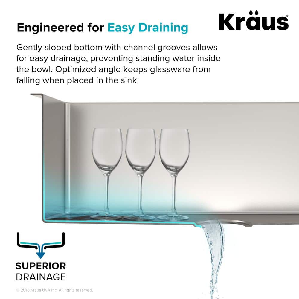 27-Inch Stainless Steel Undermount Single Bowl Kitchen Sink