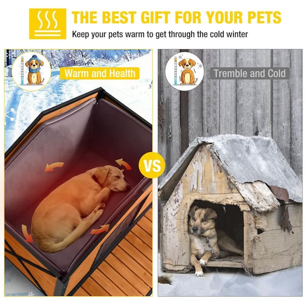 Aivituvin x Large Waterproof Insulated Dog House: Liner Inside