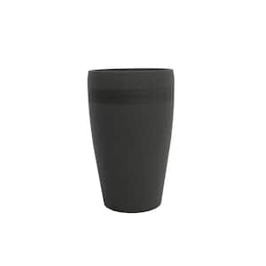 Remy 17.3 in W x 28.3 in H Black Indoor/Outdoor Resin Decorative Pot