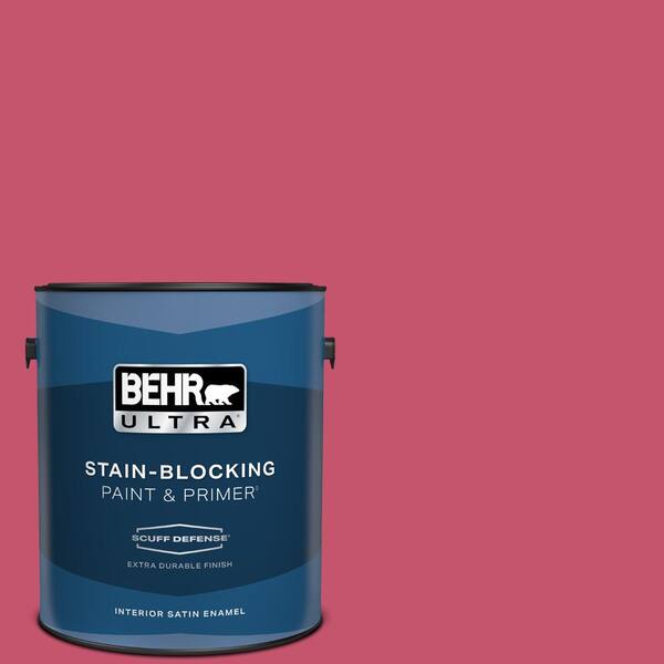 BEHR ULTRA 1 gal. #120B-7 Tropical Smoothie Extra Durable Satin Enamel Interior Paint & Primer