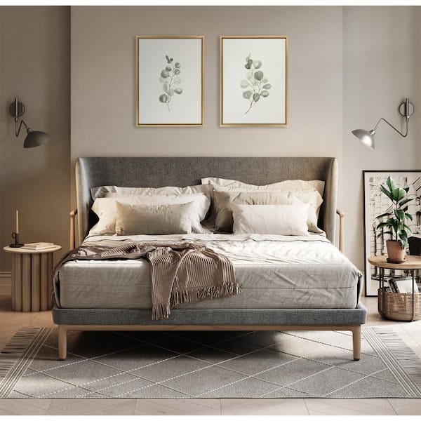 Sylvie "Eucalyptus" by Maja Mitrovic of Makes My Day Happy 2-Piece Gold Framed Art Print Set 24 in. x 18 in.