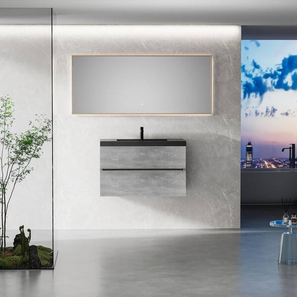 JimsMaison 36 in. W x 20 in. D x 22 in. H Single Sink Wall-Mounted