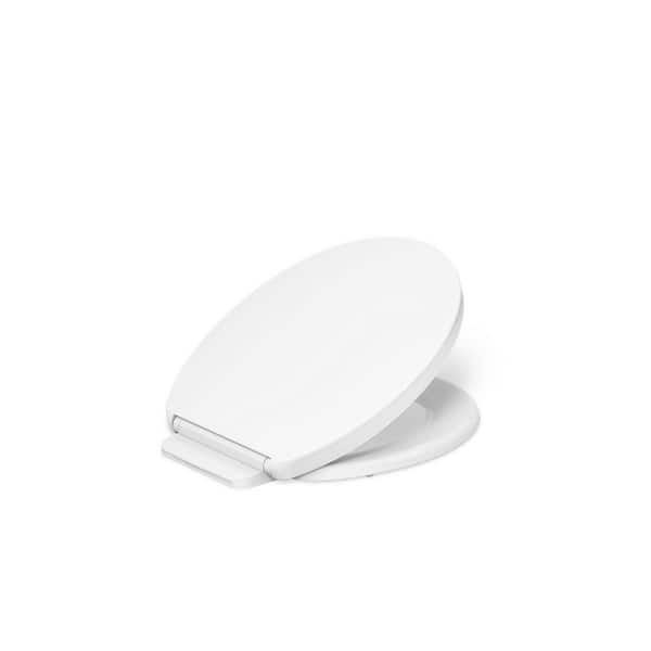 Impro Round Ready Latch Quiet-Close Toilet Seat in White