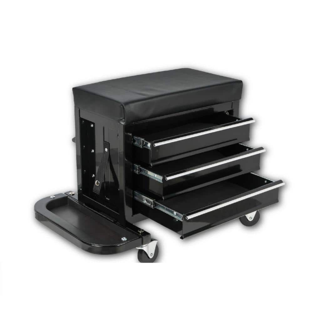 47.5in.*32.99in.*39.09in. Tool Chest with 3 Drawers, Cushioned Seat, Tool Tray&Heavy-Duty Casters price history on PriceWatchPro