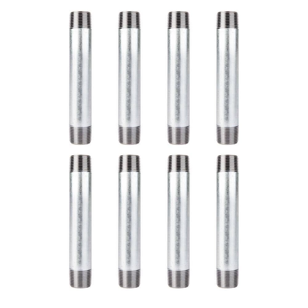 3/4 in. x 6 in. Galvanized Steel Nipple (8-Pack) price history on PriceWatchPro