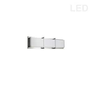 Winston 1-Light 17 in. Polished Chrome LED Vanity Light Bar with Ambient Light