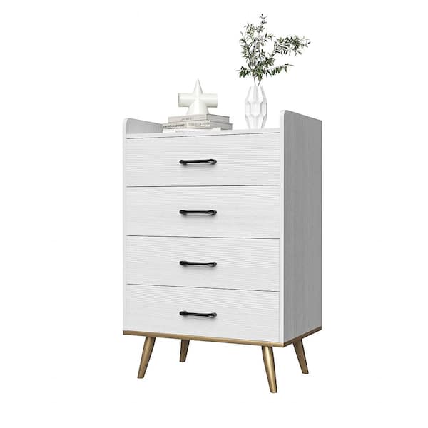 Winado White 4 drawer 23.62 in. Wide Chest of Drawers