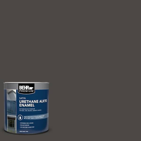 1 qt. Home Decorators Collection #HDC-CL-14A Warm Onyx Satin Enamel Urethane Alkyd Interior/Exterior Paint