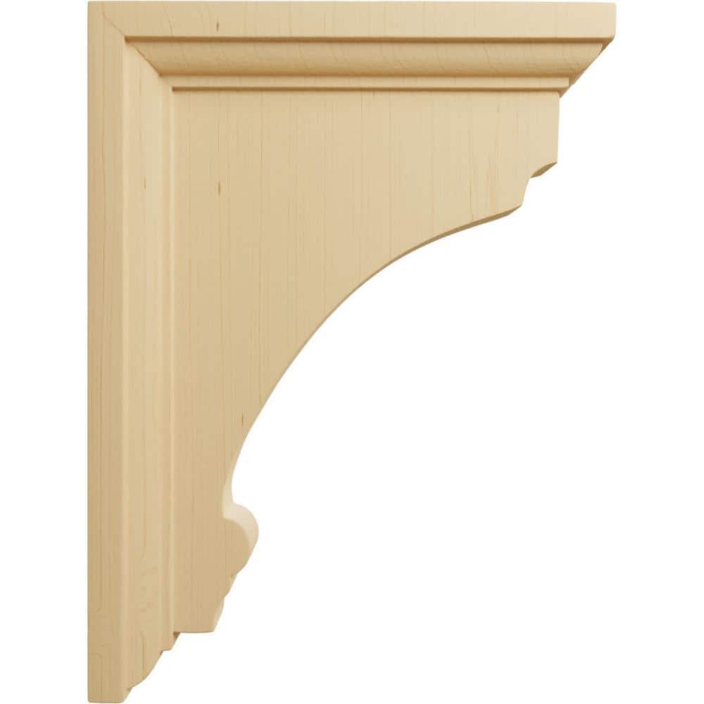 Alder Medium Thompson Hand-Carved Wood Corbel Bracket