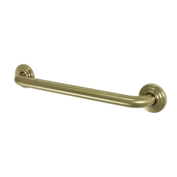 Kingston Brass Restoration 18 in. x 1-1/4 in. Grab Bar in Brushed Brass