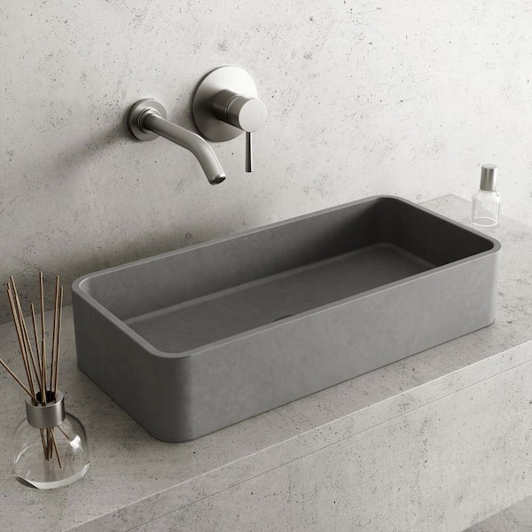 VIGO Palazzo Gothic Gray Concreto Stone 24 in. L x 11 in. W x 5 in