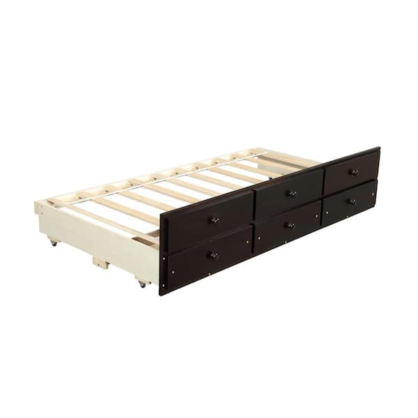 Alaterre Furniture Jasper Espresso Twin to King Extending Day Bed with  Storage Drawers AJJP10P0 - The Home Depot