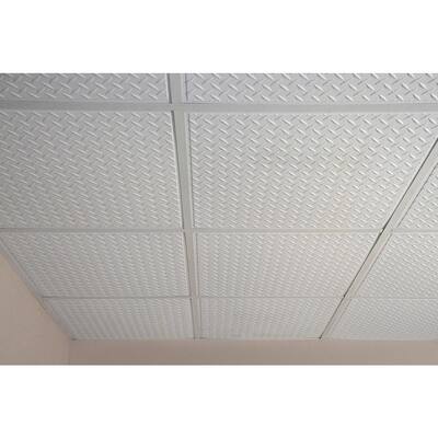 White Ceilume The Home Depot, Asbestos Ceiling Tiles 12×12