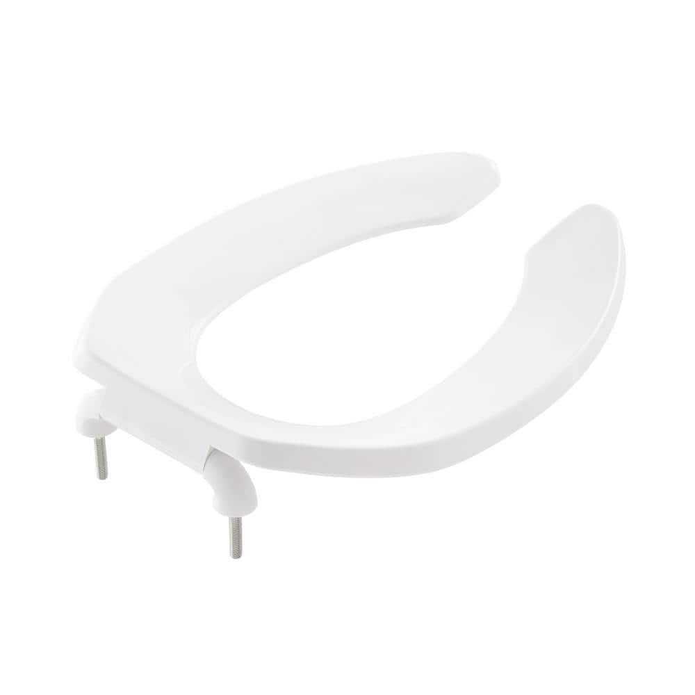 Swiss Madison Elongated Open Front Toilet Seat in Glossy White SMSES99