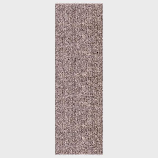 PLAYA RUG Heavy Duty Solid Beige 31 in. W x 13 ft. L Indoor/Outdoor Runner Rug/Stair Runner 33.8 sq. ft.