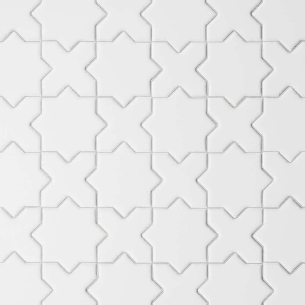 Le Cafe 12 in. x 12 in. White Porcelain Mosaic Tile (10 sq. ft. /Case) price history on PriceWatchPro