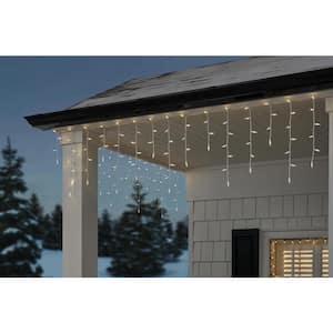 200 Count Warm White Mini LED Icicle Lights