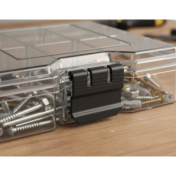HDX 6 in. 6-Compartment Clear Small Storage Organizer 999-8506