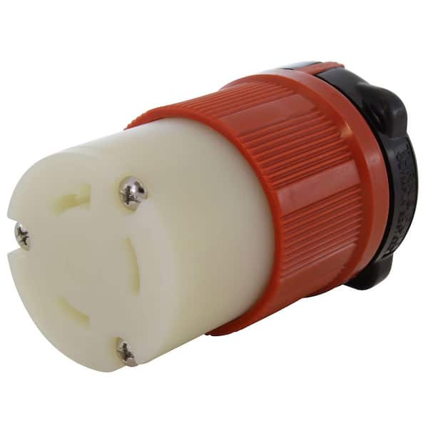 AC WORKS Nema L7-30R 30 Amp 277-Volt 3-Prong Locking Female Connector with UL, C-UL Approval