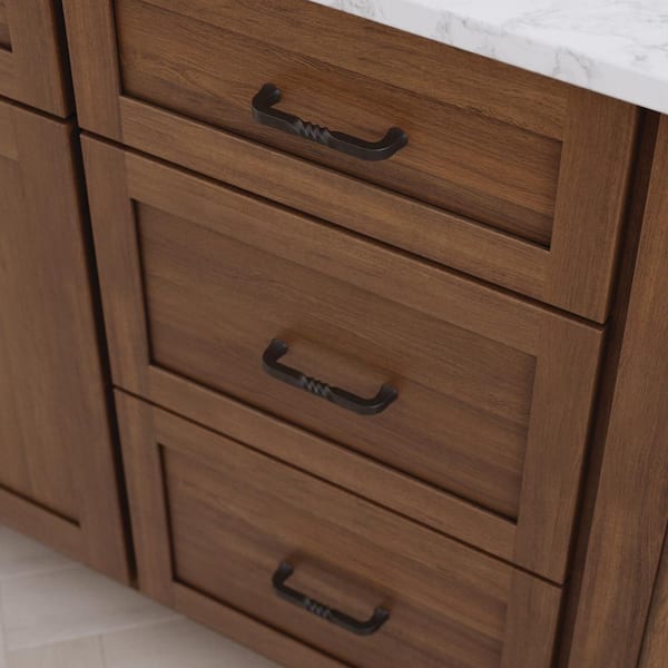 Iron Craft 4 in. (102 mm) Traditional Wrought Iron Cabinet Drawer Pull