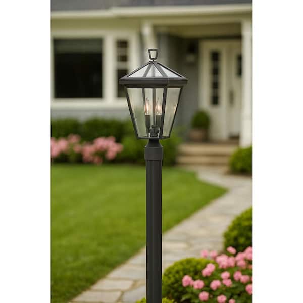 HINKLEY Alford Place 2-Light Oil Rubbed Bronze Aluminum Hardwired Outdoor Weather Resistant Post Light with LED included