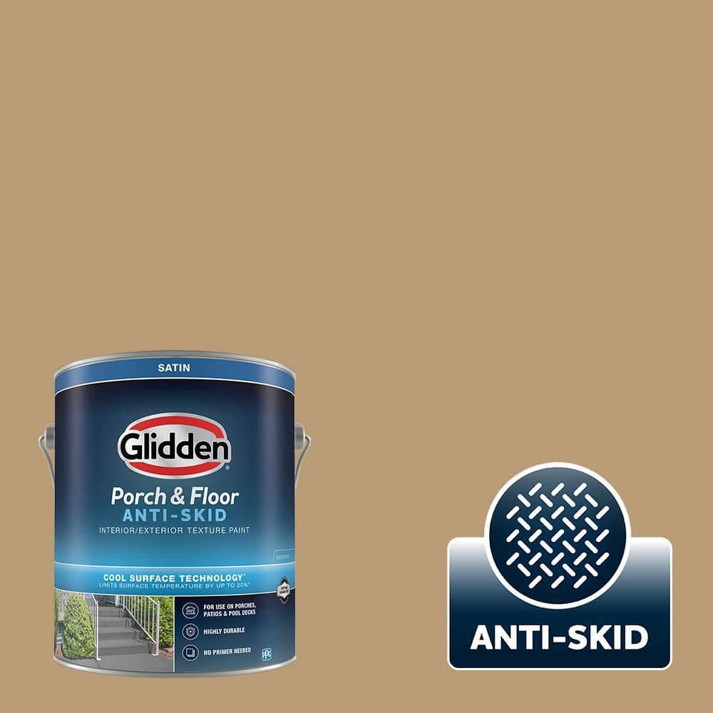 Glidden Porch and Floor 1 gal. PPG10865 Earthy Ocher Satin Interior