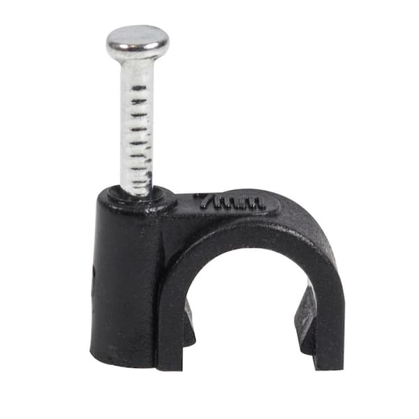 7 mm Cable Clips, Black (100-Pack)