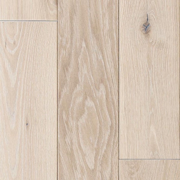 Malibu Wide Plank Pelican Hill French Oak 3/4 in. T x 5 in. W Wire Brushed Solid Hardwood Flooring (22.6 sq.ft./case)