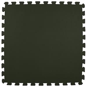 Premium Black 24 in. W x 24 in. L Foam Kids and Gym Interlocking Foam Tiles (58.1 sq. ft.) (15-Pack)