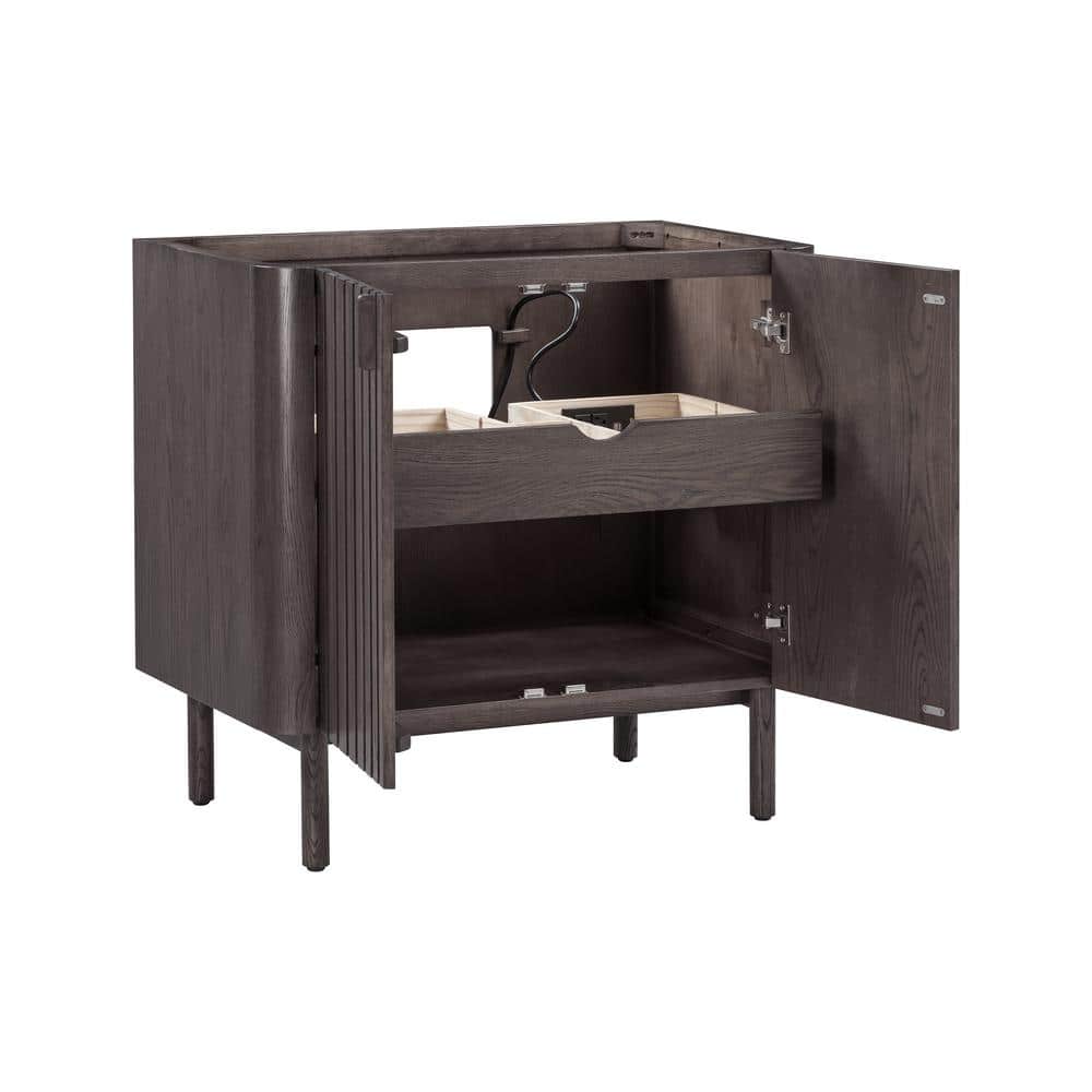 Blakely 36'' Dark Brown Oak Bathroom Vanity Base