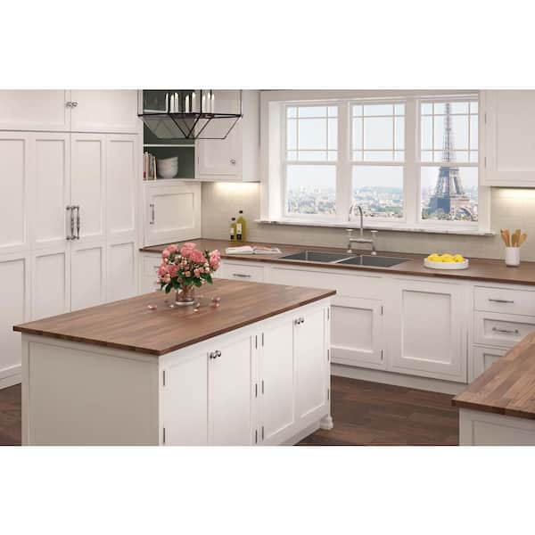 Interbuild 6 ft. L x 25.5 in. D, Acacia Butcher Block Countertop