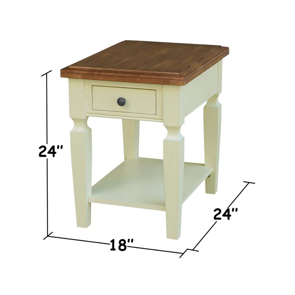 Vista 2-Tone Hickory and Gray End Table - thumbnail 5