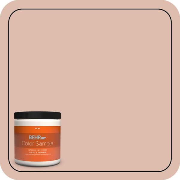 BEHR PREMIUM PLUS 8 oz. #MQ1-23 One To Remember Flat Interior/Exterior Paint & Primer Color Sample
