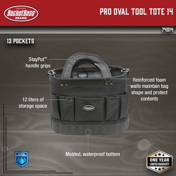Pro Oval Tool Tote 14 - Bucket Boss
