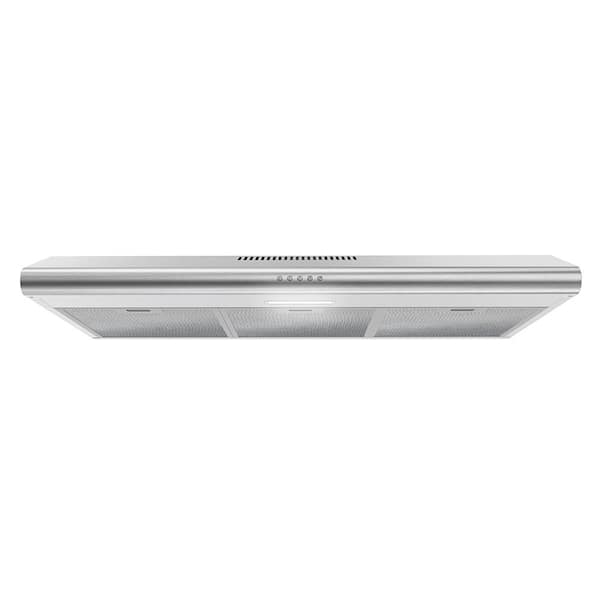 Streamline 36 in. Consoli Ducted Under Cabinet Range Hood in Brushed Stainless Steel with Mesh Filter,Push Button Control,LED Light