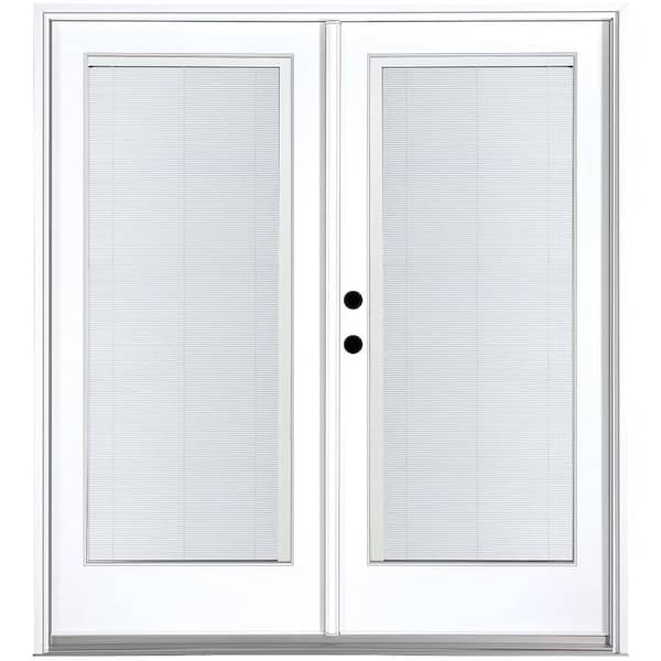 Mp Doors 72 In X 80 Fiberglass, Sliding Patio Doors With Built In Blinds Home Depot