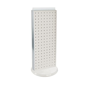 20 in. H x 8 in. W Counter Pegboard Display in White