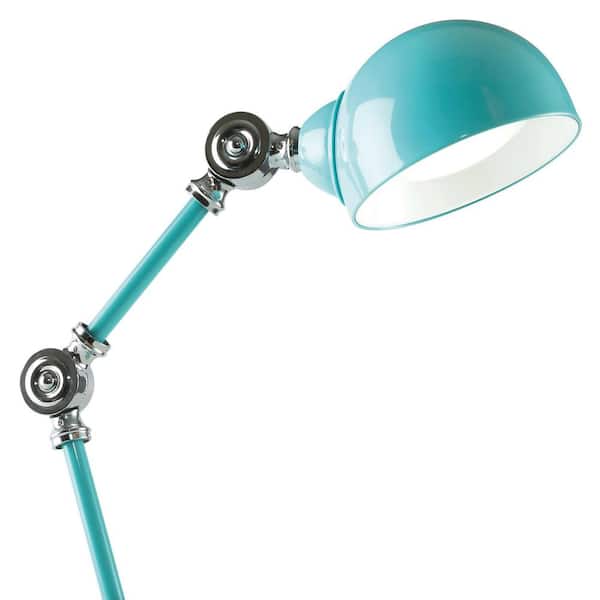 honderd bedenken verliezen OttLite 12.5 in. Turquoise Wellness Series Revive LED Desk Lamp  F1485TU9-SHPR - The Home Depot