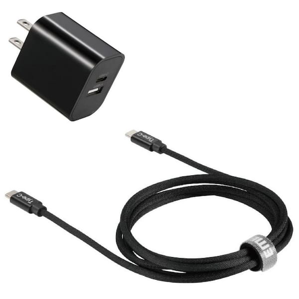 Emerald 2 Port Wall Adapter + 6FT Type C Cable 20W Fast Charging