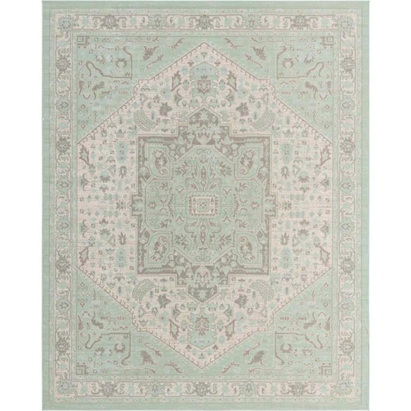Unique Loom Whitney Milano Mint 10 ft. x 14 ft. Area Rug 3154827 - The ...