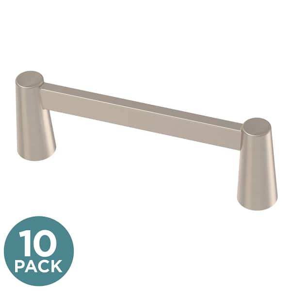 Liberty Classic Cone 3 in. (76 mm) Satin Nickel Cabinet Drawer Pulls (10-Pack)